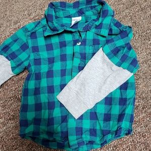 Boys 12 Mo plaid button up
